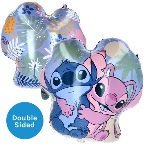 A 49 inch Stitch and Angel summer foil balloon, manufactured by Folat.