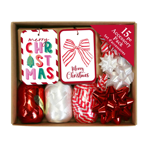 A Christmas Candy Cane Gift Accessory Pack.