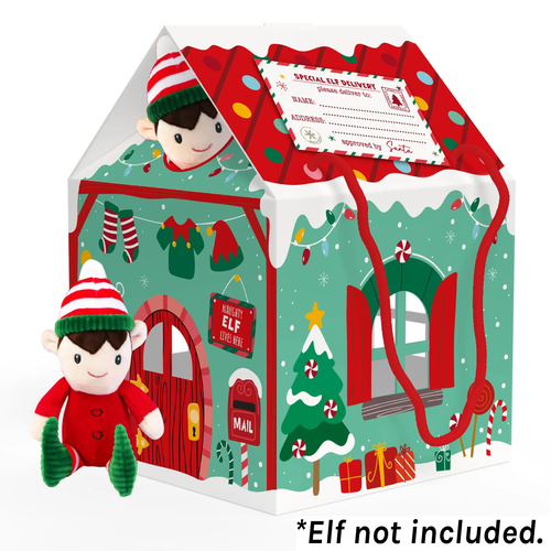 A Christmas Elf Arrival House Box.