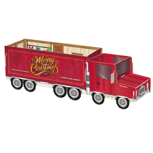 A Christmas Santa's Presents Truck Gift Display.