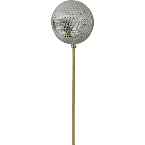 A Metallic Silver Bauble Pick.