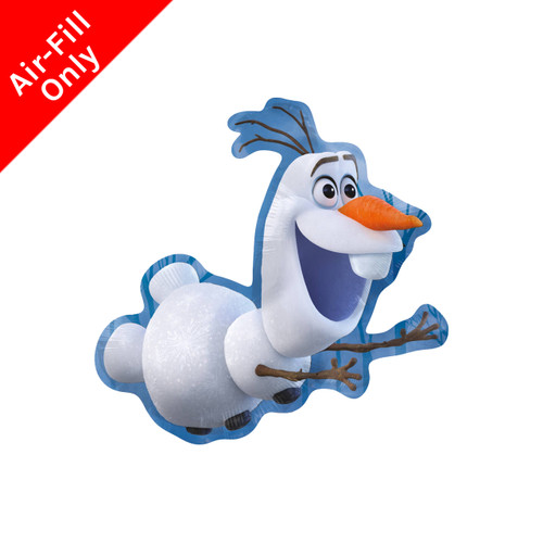 A 9 inch Frozen Olaf foil balloon, manufactured by Folat.