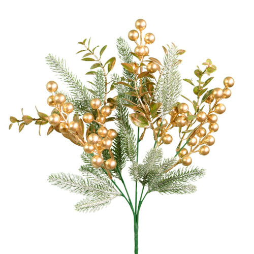 A Christmas Gold Berry Spray.