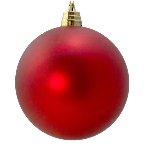 A 15cm Red Large Matte Bauble.