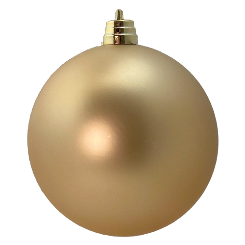A 15cm Gold Large Matte Bauble.
