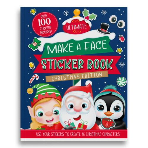 A Christmas Make-A-Face Sticker Activity Book.