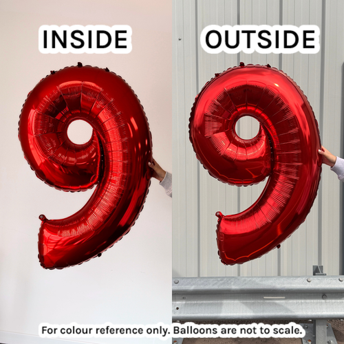 40 inch Red Number 6 Foil Balloon (1)
