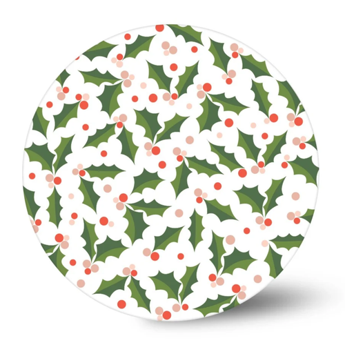 A 10 inch Holly & Berries Printed Cake Board.