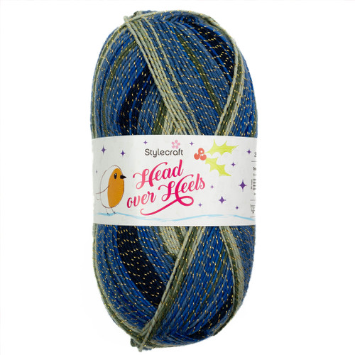 A ball of Stylecraft Head Over Heels Festive Wonderland Yarn.