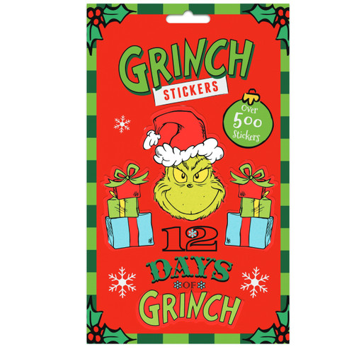 A pack of 500 The Grinch Christmas Stickers.