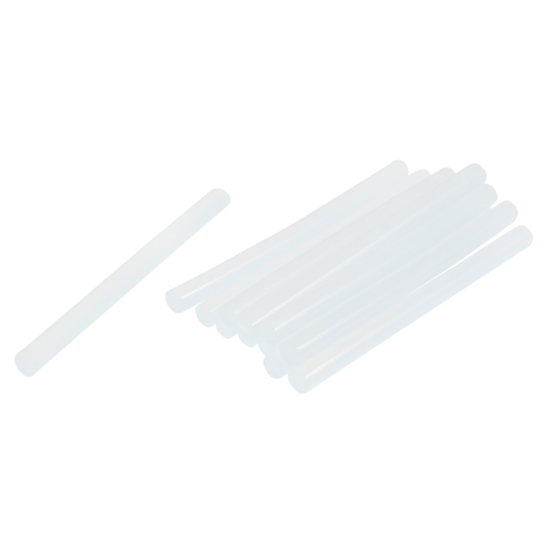 A pack of 12 Hi-Tack Hot Melt Glue Gun Sticks.