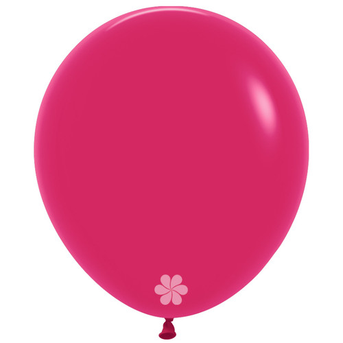 A pack of 18" Fashion Cosmo Pink Latex Balloons, manufactured by Sempertex.