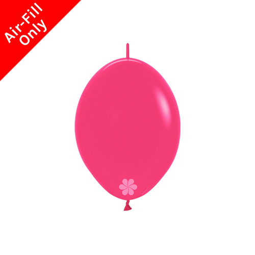 A pack of 6" Fashion Cosmo Pink Link-O-Loon Latex Balloons, manufactured by Sempertex.