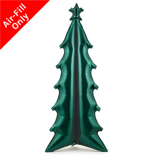 A 72 inch Standing Christmas Tree Foil Balloon, manufactured by Partydeco.
