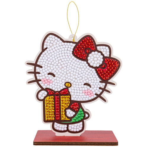 A Festive Hello Kitty Crystal Art Hanging Buddies Kit, manufactured by Craft Buddy.
