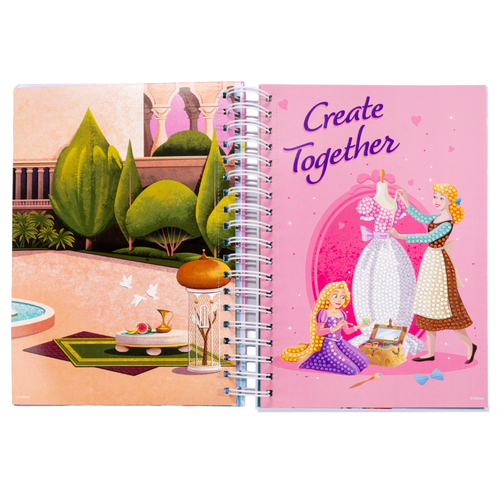 A Disney Princess Crystal Art Sparkle Studio Activity Book, manufactured by Craft Buddy.