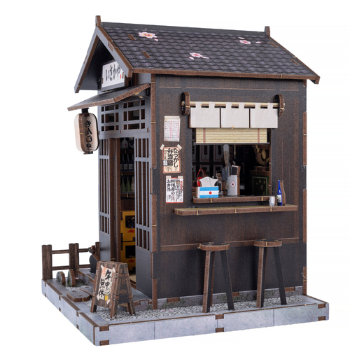 A Sakura Sake Bar Li'L Worlds 3D NookScape Kit, manufactured by Craft Buddy.