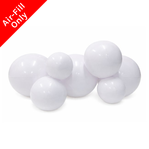 A Cloud White Reusable PVC Balloon Garland Kit.