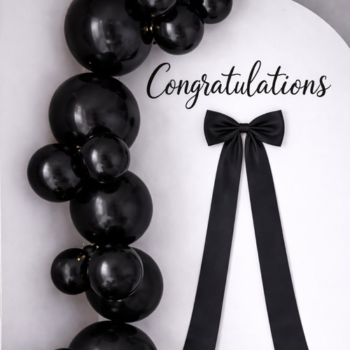 Pebble Black Reusable PVC Balloon Garland Kit (7pc.)