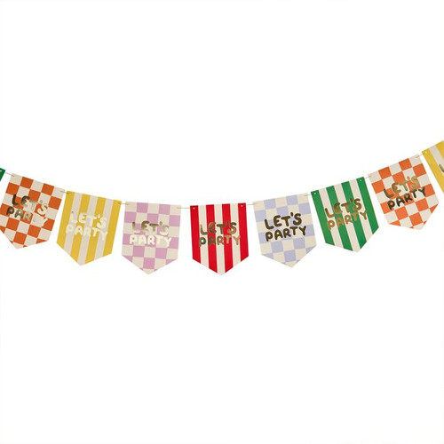 A 2m Playful Brights Let's Party Bunting.