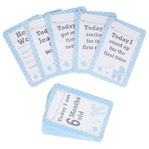 Tiny Feet Baby Boy Milestone Cards (28)