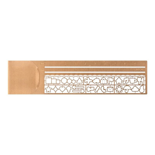 A Midori Clip Ruler Copper A.