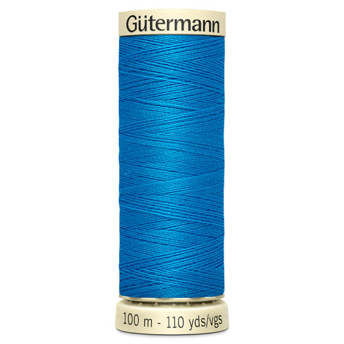 A 100m spool of Jay Blue Sew All Thread, manufactured by Gutermann.
