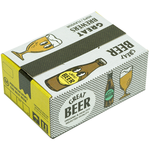 A box of Haco Beer Stickers, manufactured by Greeting Life.
