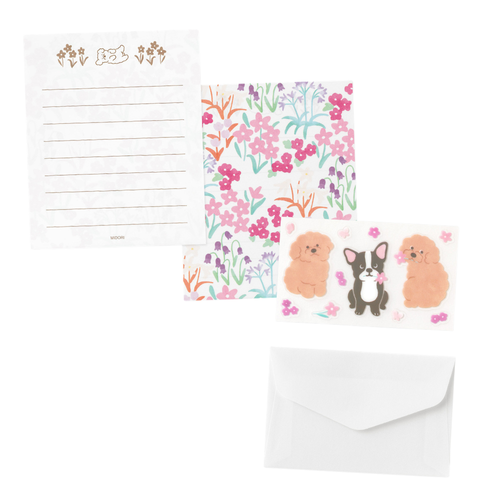 A dog letter making set, manufactured by Midori.