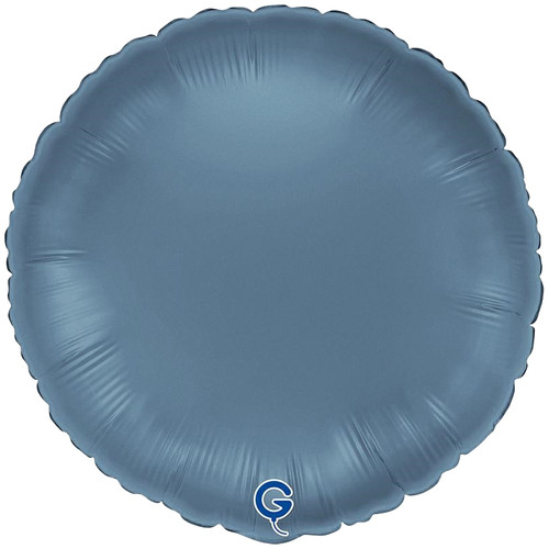 18" Blue Jeans Satin Round Foil Balloon (1) - UNPACKAGED