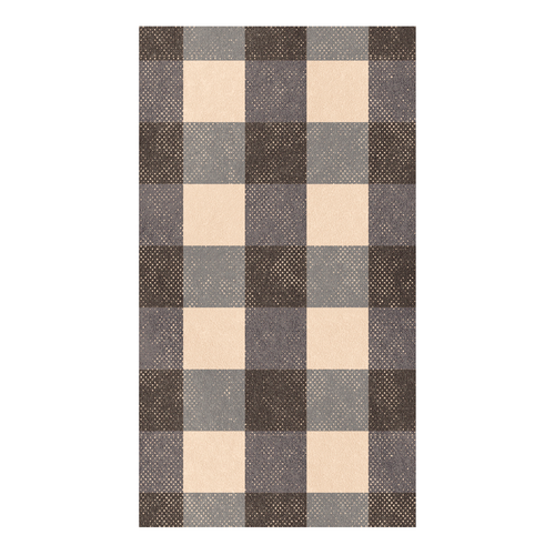 Black Checkered Rectangle Paper Napkins (20)