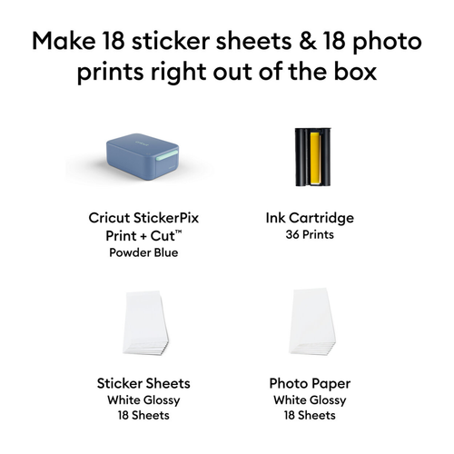 Cricut StickerPix Print & Cut Machine Essential Bundle (1) - Image 2