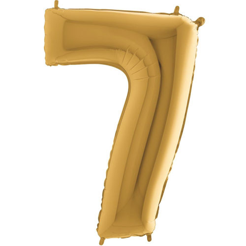 40 inch Gold Number 7 Foil Balloon (1)