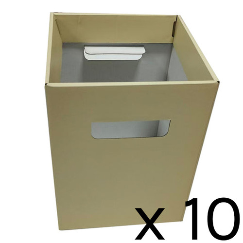 Matt Pastel Lemon Flower Boxes - 18cm x 24cm (10)
