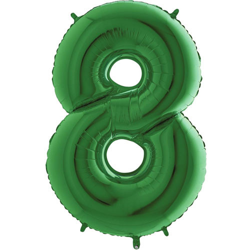 40 inch Green Number 8 Foil Balloon (1)