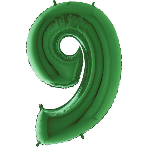 40 inch Green Number 9 Foil Balloon (1)