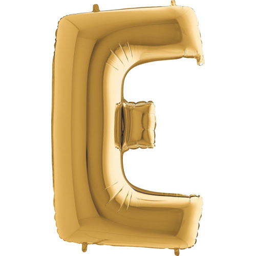 40 inch Gold Letter E Foil Balloon (1)