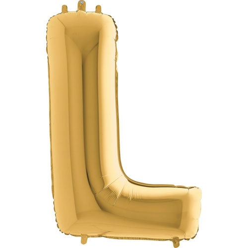 40 inch Gold Letter L Foil Balloon (1)