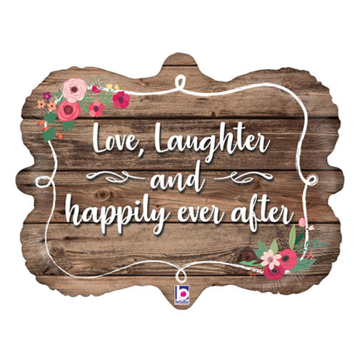 30 inch Happily Ever After Frame Foil Balloon (1)