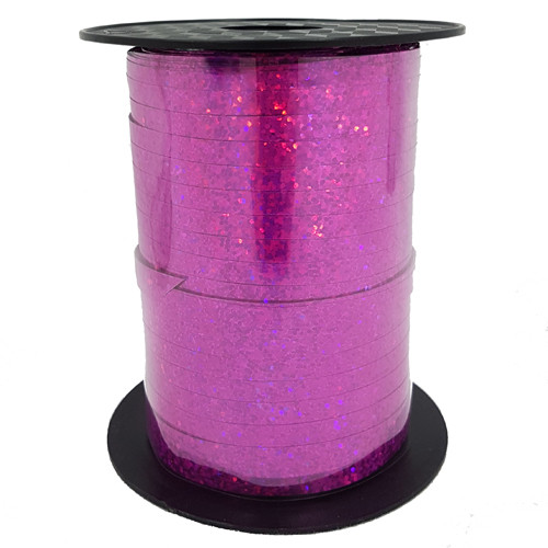 Holographic Cerise Ribbon - 250m Spool (1)