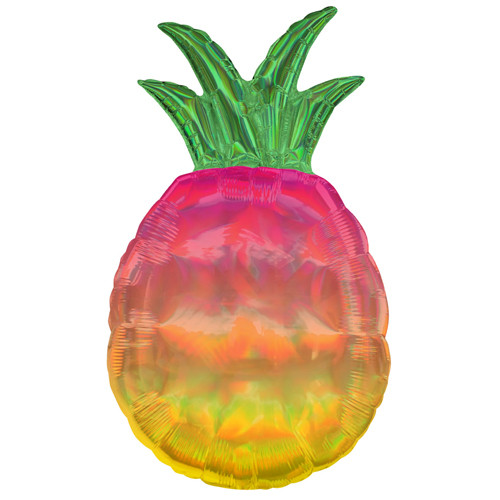 31 inch Iridescent Pineapple Supershape Foil Balloon (1)
