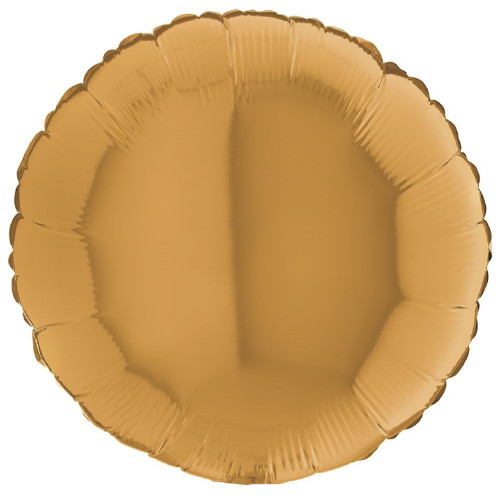 18" Gold Round Foil Balloon (1) - UNPACKAGED