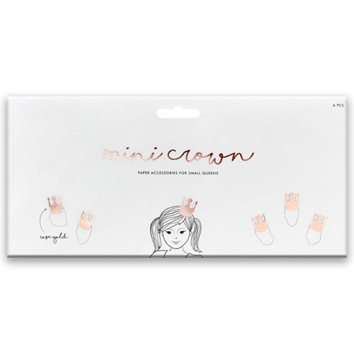 Metallic Rose Gold Party Crowns (6)