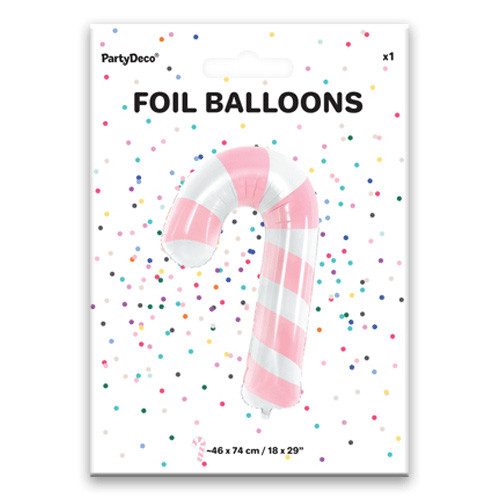 32 inch Candy Cane Pink Foil Balloon (1)