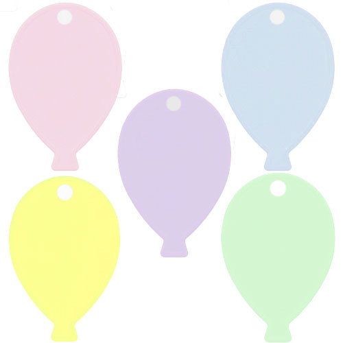 8g Pastel Assortment Balloon Shaped Weights (100)