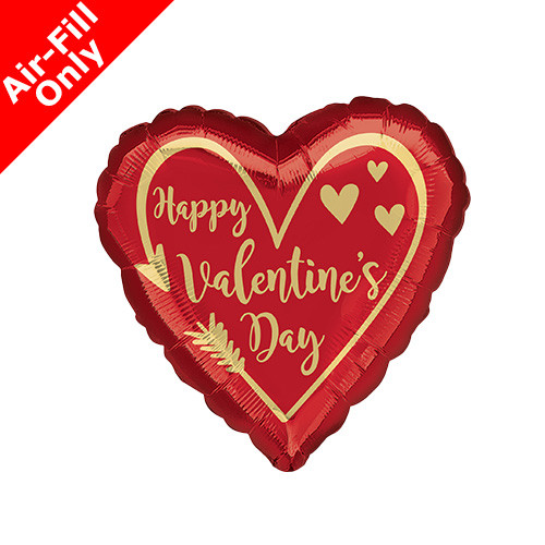 9 inch Valentine's Arrow Heart Foil Balloon (1) - UNPACKAGED