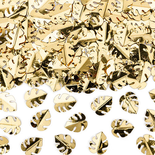 Gold Tropical Leaf Confetti (15g)