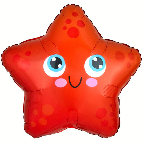 17 inch Starfish Foil Balloon (1)