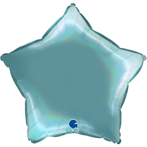 18" Platinum Tenerife Sea Star Foil Balloon (1) - UNPACKAGED
