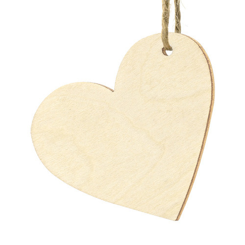 Wooden Heart Place Cards (10)
